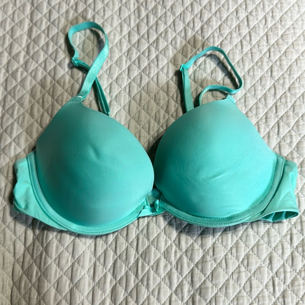 VS Push Up Bra 34b mint green color